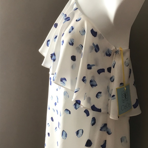 NWT CeCe One Shoulder Dress - Picture 2 of 2